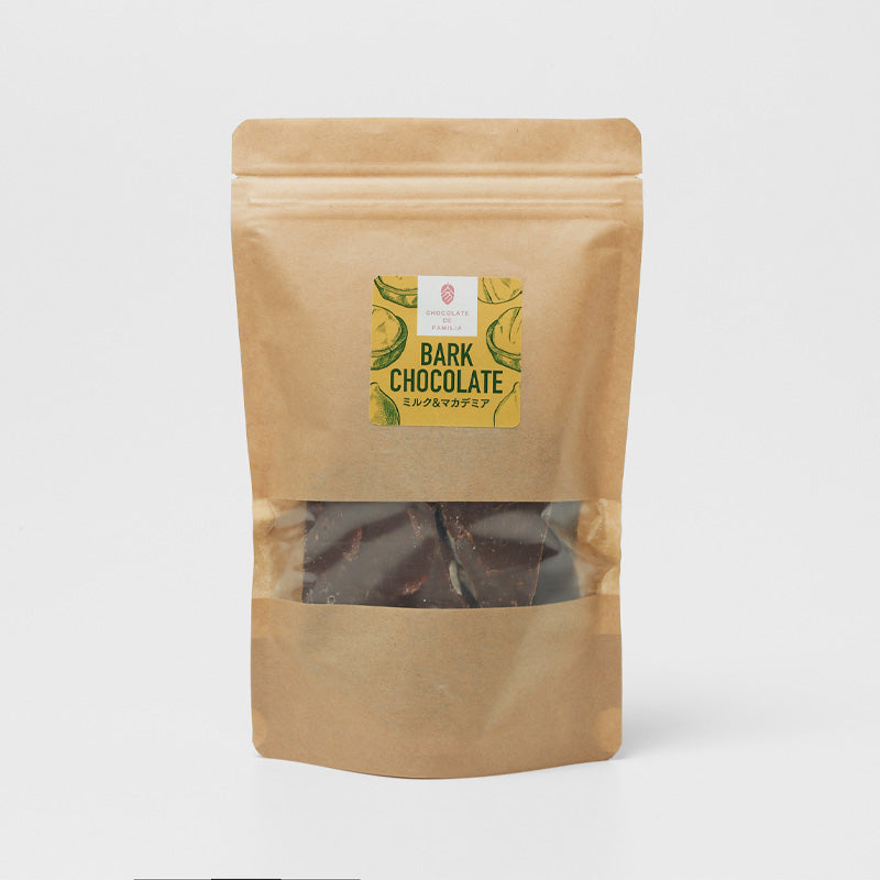 バークチョコレート ミルク&マカダミアナッツ100g